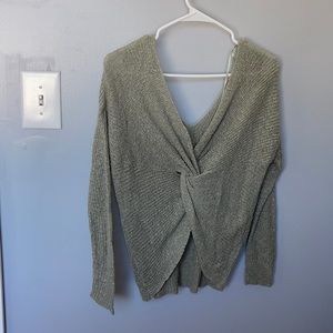 Twist back sweater
